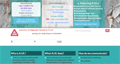 Desktop Screenshot of independentretirees.com.au