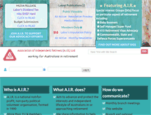 Tablet Screenshot of independentretirees.com.au